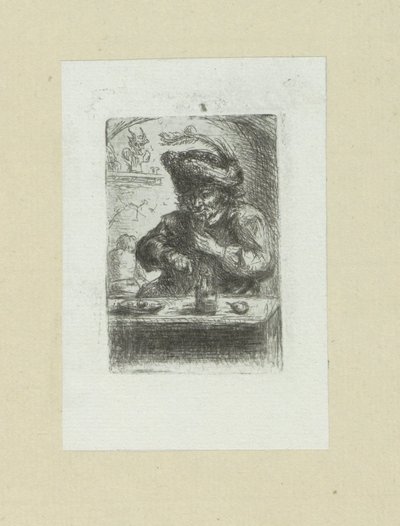 Man aan de eettafel
约翰-夏隆的蚀刻画全集 / Oeuvre Complette des Eaux Fortes par Jean Chalon（丛书名） 作者 克里斯蒂安·乔西