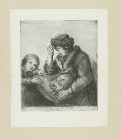 Moeder met kind en kat
约翰-夏隆的蚀刻画全集 / Oeuvre Complette des Eaux Fortes par Jean Chalon (系列名称) 作者 克里斯蒂安·乔西