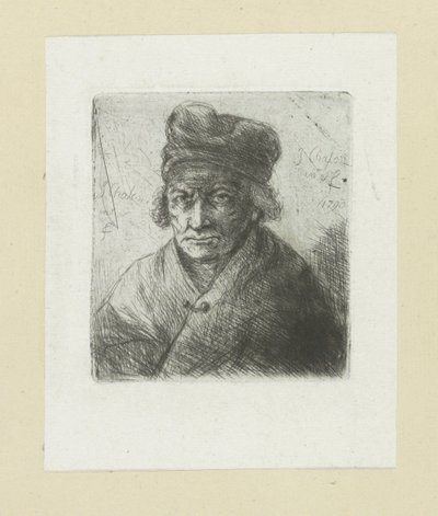 Oude man met muts
约翰-夏隆的蚀刻版画全集 / Oeuvre Complette des Eaux Fortes par Jean Chalon (系列名称) 作者 克里斯蒂安·乔西