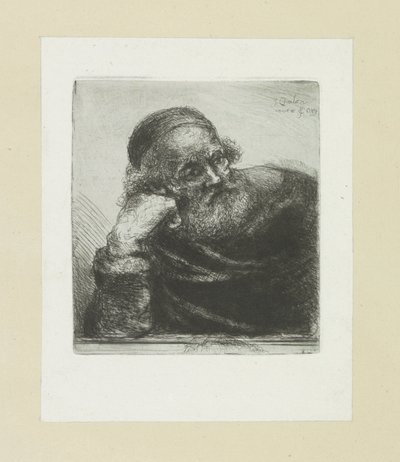 靠在右臂上的老人
约翰-夏隆的蚀刻画全集 / Oeuvre Complette des Eaux Fortes par Jean Chalon（系列名称） 作者 克里斯蒂安·乔西