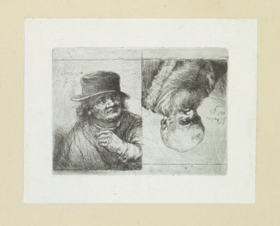 Twee mansportretten
约翰-夏隆的蚀刻画全集 / Oeuvre Complette des Eaux Fortes par Jean Chalon（丛书名） 作者 克里斯蒂安·乔西