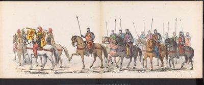 莱顿学生化妆舞会，1865 年（图版 1）
1865 年 6 月 6 日，莱顿学生团成员为庆祝莱顿大学建校 290 周年而举行的化装游行，描绘的是：阿姆斯特丹大学的荷兰人。 作者 J. Hazenberg 玉米动物园