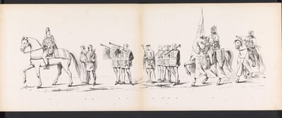 莱顿学生化妆舞会，1865 年（图版 6）
1865 年 6 月 6 日，莱顿学生团成员为庆祝莱顿大学建校 290 周年而举行的化装游行，描绘了：荷兰人进入大学的情景 作者 J. Hazenberg 玉米动物园