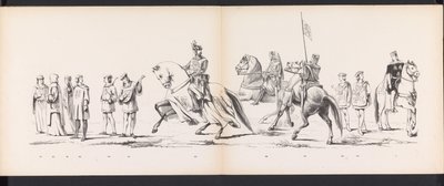 莱顿学生化妆舞会，1865 年（图版 8）
1865 年 6 月 6 日，为庆祝莱顿大学建校 290 周年，莱顿学生团成员举行了盛装游行，描绘了：荷兰人进入莱顿大学的场景。 作者 J. Hazenberg 玉米动物园