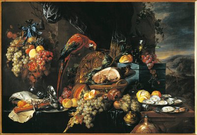 静物（布面油画） 作者 扬·戴维兹·德·海姆（Jan Davidsz de Heem）