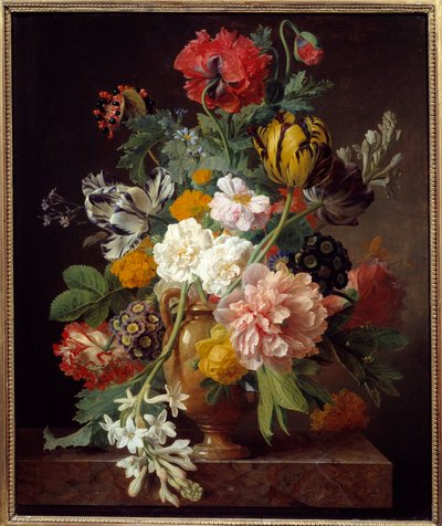 Vase of flowers with tuber cassee Painting by Jan Frans Van Dael (1764-1840) 1807 Dim. 0,65x0,53 m Lyon, Musee des Beaux Arts 作者 扬·弗兰斯·范达尔