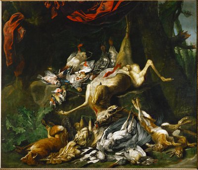 丰富游戏的静物（布面油画） 作者 Jan Fyt