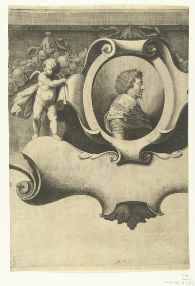 布雷达之围（附腓特烈-亨利肖像的纸张），1637 年 作者 扬·格里兹（Jan Gerritsz）。范布朗克霍斯特