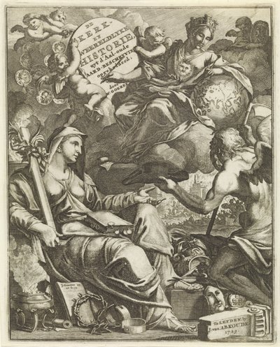 教会与世界历史的寓言
Willem Goeree，De kerklyke en weereldlyke historien 的扉页。1729
De kerklyke en weereldlyke historie uyt d