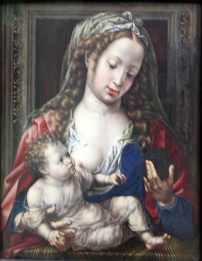 德语：Maria mit dem Kind 玛丽与基督之子 作者 扬·高萨特（Jan Gossaert）