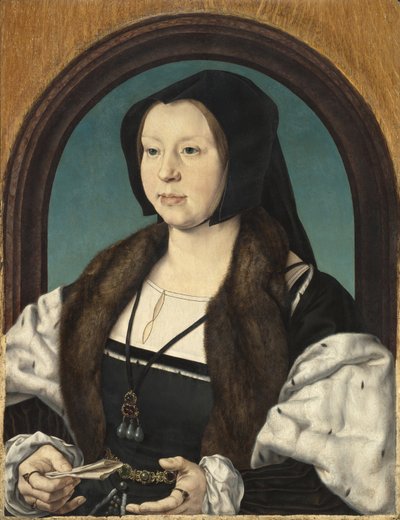 安娜·德·伯格斯（Anna de Berghes）肖像，约1526-30年 作者 扬·高萨特（Jan Gossaert）