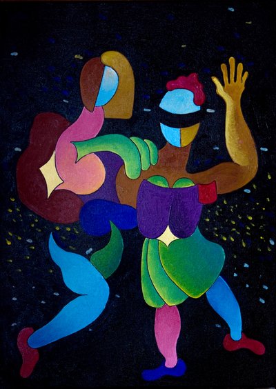 狂欢节，2007年（布面油画） 作者 扬·格罗内伯格