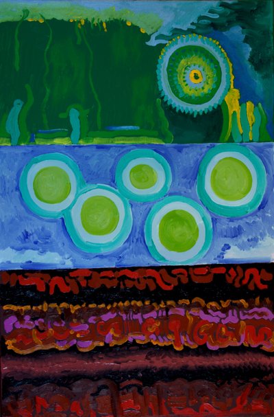 代码》，2009年（布面油画） 作者 扬·格罗内伯格