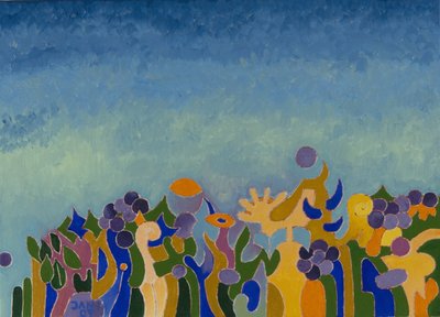 葡萄酒女王的加冕，2007年（布面油画） 作者 扬·格罗内伯格