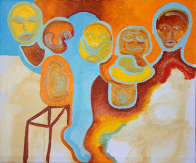 目击者第1号，2009年（布面油画） 作者 扬·格罗内伯格