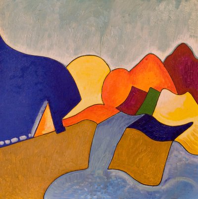 在我的梦中，莫内姆瓦西亚是这样呈现的，2006年（木板油画）。 作者 扬·格罗内伯格