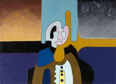 老年物理学家不再理解这个世界》，2008年（布面油画）。 作者 扬·格罗内伯格
