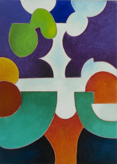 水的无形》，2009年（布面油画）。 作者 扬·格罗内伯格