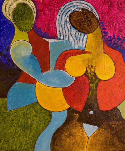 爱人是一条冰冷的鱼，2007年（木板油画） 作者 扬·格罗内伯格