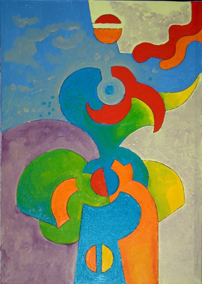 这不是一只鹦鹉，2009年（布面油画） 作者 扬·格罗内伯格