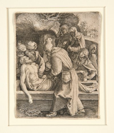 入殓》，选自《受难 作者 扬·哈曼斯（Jan Harmensz）。穆勒