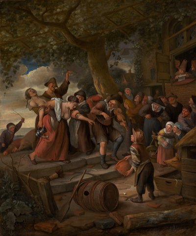 猪属于猪圈，约1673-5年 作者 扬·哈维克斯（Jan Havicksz）。斯汀