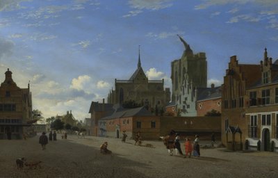 科隆的风景，约1660年 作者 扬·海登·范德