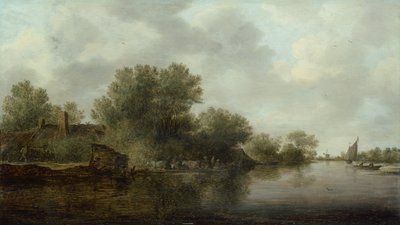 风景（板面油画） 作者 扬·约瑟夫斯·范·高恩