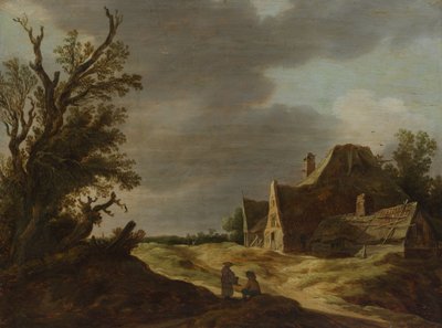 桑迪路与农舍，1627年。 作者 扬·约瑟夫斯·范·高恩