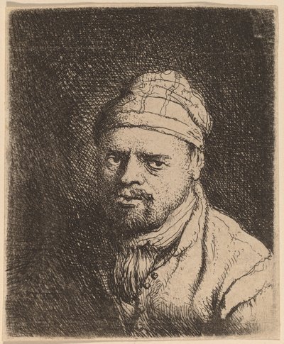 带帽厨师半身像 作者 扬·利文斯（Jan Lievens）