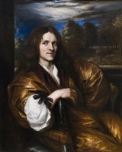 自画像，1650 年代早期（布面油画） 作者 扬·利文斯（Jan Lievensz）。