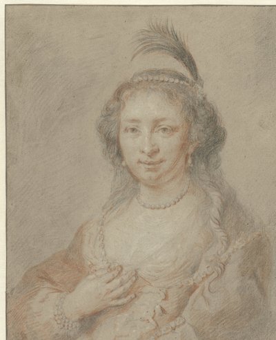 萨拉·范·贝尔勒 (Sara van Baerle) 的肖像，飞利浦·范·多普 (Philips van Dorp) 的妻子 作者 伦勃朗·范·赖恩