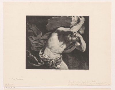 西西弗斯背着巨石上山 作者 Salvator Rosa（拒绝归属）