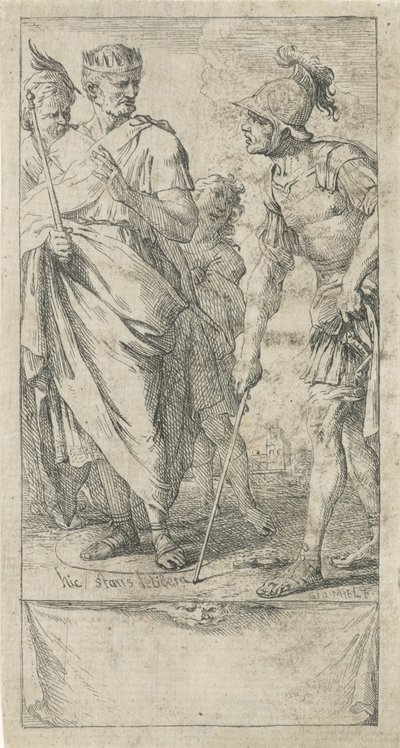 Popilius Laenas 画了一个圈 作者 扬·米尔（Jan Miel）