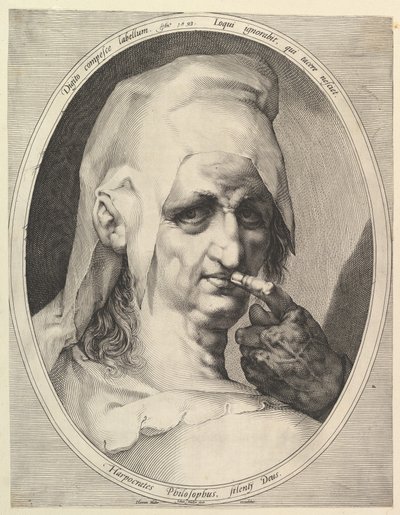Harpocrates，哲学家，约1611年。 作者 简·穆勒