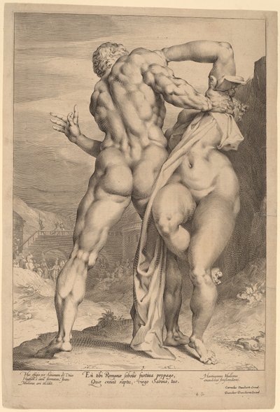 强奸萨宾妇女（从后面看） 作者 扬·穆勒（Jan Muller），仿照阿德里安·德弗里斯（Adriaen de Vries）