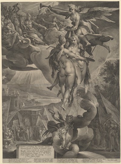 艺术的神化 作者 Jan Muller，在 Bartholomaeus Spranger 之后