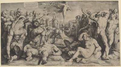 财富分配她的礼物 作者 Jan Muller，在 Cornelis Cornelisz van Haarlem 之后