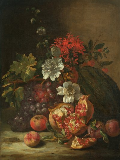 水果和鲜花 作者 Jan Peter van the Younger Bredael