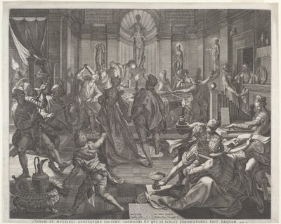 欢乐之家 作者 Jan Sadeler I，在 Joos van Winhe 之后