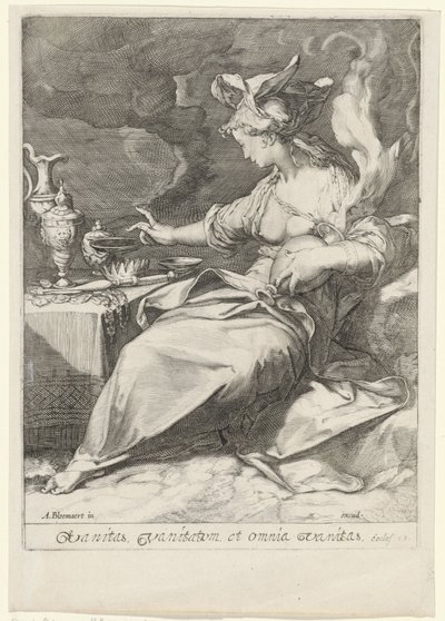 无常的寓言（Vanitas）
Vanitas，vanitatum et omnia vanitas（物体上的标题） 作者 扬·萨恩雷丹（Jan Saenredam）