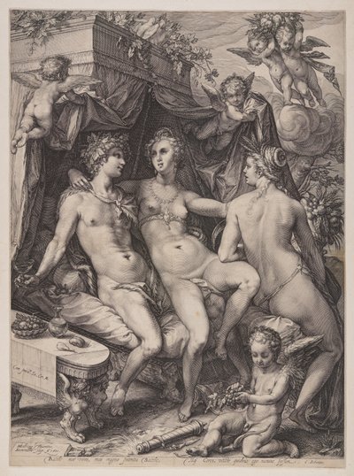 Sine Cerere 和 Baccho Friget Venus 作者 扬·萨恩雷丹（Jan Saenredam）
