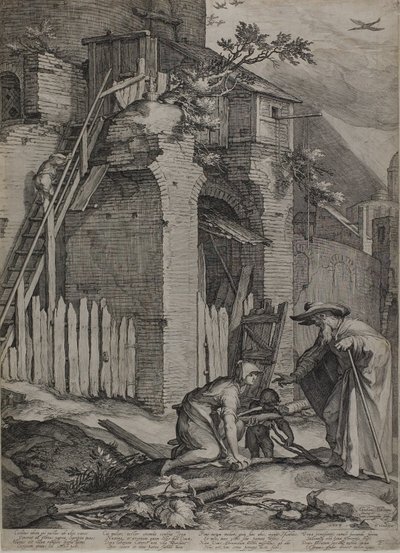 先知埃利到达萨瑞帕塔斯之家“寡妇，1604 作者 扬·萨恩雷丹（Jan Saenredam）