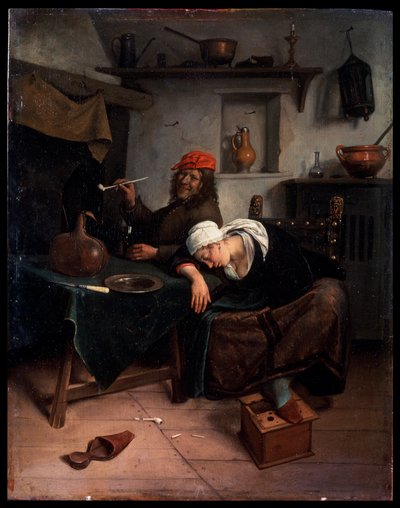 闲人》，约1660年。   作者 扬·斯汀