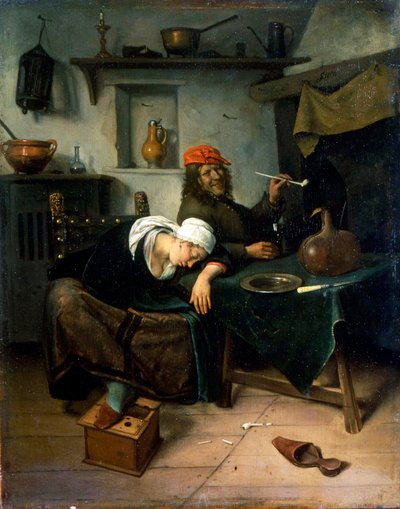 闲人》，约1660年。   作者 扬·斯汀
