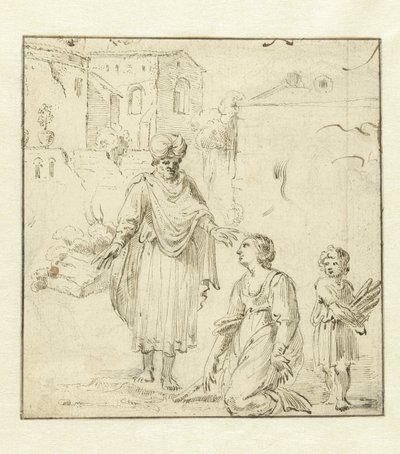 以利亚和撒勒法的寡妇 作者 Jan Lievens（拒绝归因）