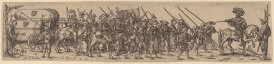 与军士长的行李列车 作者 在 Barthel Beham 之后的 Jan Theodor de Bry