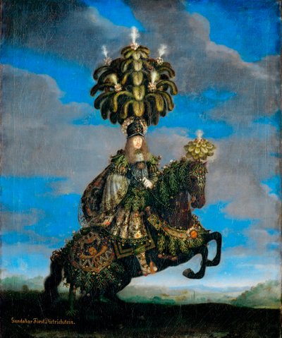 "迪特里希施泰因王子费迪南德-约瑟夫（1636-1698 年）的肖像，迪特里希施泰因王子冈达卡尔（1623-1690 年）身着马术芭蕾舞服装） Jan Thomas van Ieperen（1617-1678 年）的画作 作者 扬·托马斯·范·伊佩伦