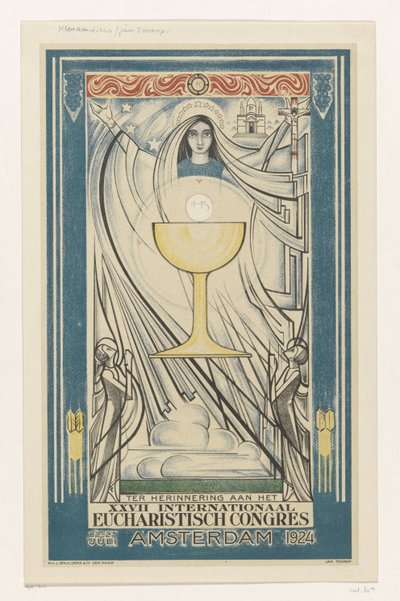 国际圣体大会海报，1924 年（系列标题） 作者 J Smulders 公司