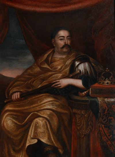 波兰国王兼立陶宛大公约翰三世·索比斯基1629-1696年的肖像 作者 Jan Tricius